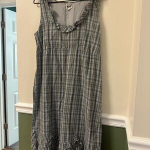 Plaid Converse Dress (gray, blue, brown)
